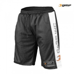 GASP No1 Mesh Shorts Schwarz/ Weiss