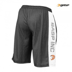 GASP No1 Mesh Shorts Schwarz/ Weiss