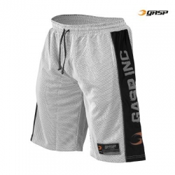 GASP No1 Mesh Shorts Weiss/ Schwarz