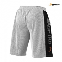 GASP No1 Mesh Shorts Weiss/ Schwarz