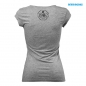 graues Trainingsshirt fuer Damen