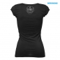 schwarzes Trainingsshirt fuer Damen