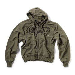 GASP Rough Hoodie Khaki gr�n Kapuzenjacke