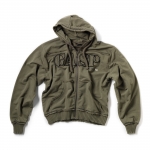 GASP Rough Hoodie Khaki gr�n Kapuzenjacke
