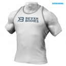 Better Bodies Ribbed Logo Tank white