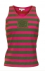 Broadway T-back - oilgreen/raspberry