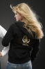 Hochwertige Damen Kapuzen Sweat Jacke (Schwarz)