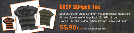 Das GASP Striped Tee - Jetzt bestellen!